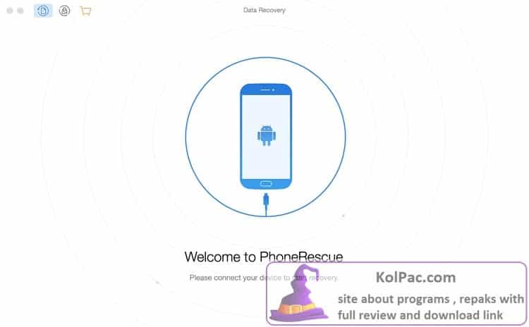 imobie PhoneRescue for Android settings
