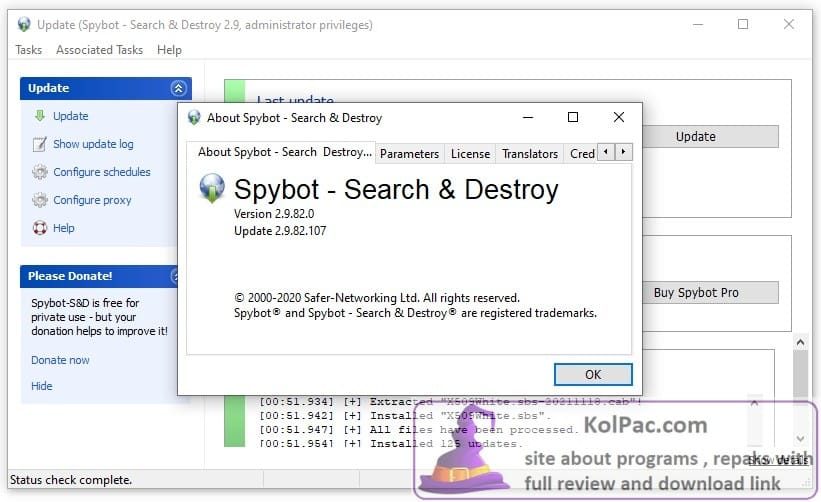 about Spybot Search & Destroy